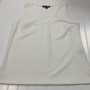 Boston Proper Sleeveless Off White Top - medium